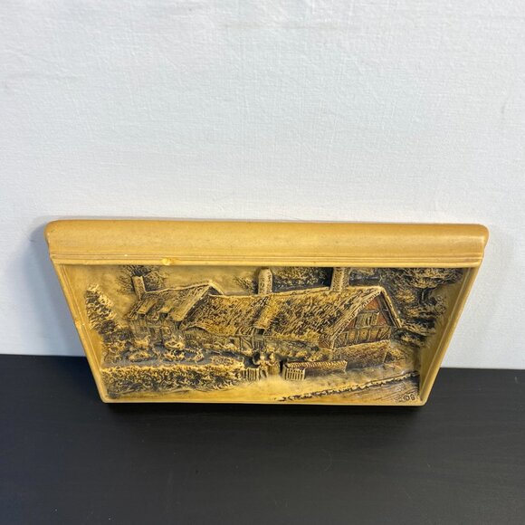 Vintage Osborne Ivorex Plaque Ann Hathaways Cottage - Picture 8 of 10